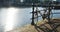 Scenic Bycicle in an Amsterdam Canal