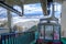 A scenic cable car station view down from Mt. Hachiman Ropeway