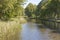 Scenic canal near Templin city, East Germany