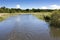 Scenic canal near Templin city, East Germany