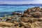 The scenic Capriccioli beach in Costa Smeralda, Sardinia, Italy