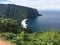 Scenic cliffs and ocean at Waipiâ€™o Valley on the Big Island of Hawaii