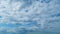 Scenic Cloudy Sky With Different Types Of Clouds. Different Layers Of Clouds In Blue Sky. White And Blue Colors