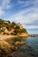 Scenic Coast of Lloret de Mar in Spain