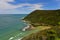 Scenic coastal landscape along Great Ocean Road as viewed from Teddy`s Lookout in Victoria