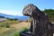 Scenic coastline with a spring, Sardinia, Italy