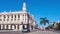 Scenic colorful Old Havana streets in historic city center of Havana Vieja near Paseo El Prado and Capitolio