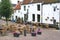 Scenic and cosy terrace in fortress city of Naarden,Netherlands