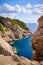 Scenic cove with Capdepera Lighthouse, Mallorca