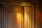 Scenic curtains with colorful spot lights illumination, background photo