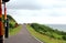 A scenic curve road. Coastal road in Maharashtra India