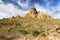 Scenic Desert Landscape and Saguaro Cactus Plants in Arizona Superstition Mountains