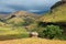Scenic drakensberg mountain landscape - South Africa