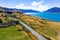 Scenic Drive along beautiful Lake Hawea from Wanaka to Makarora.  A place of vivid beauty, mountainous extremes and legendary