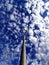 Scenic Dublin Needle against the cloudy blue sky in Dublin, Ireland