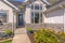 Scenic entrance of a home seen on a sunny day