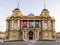 Scenic entrance to the Croatian National Theatre, Zagreb, Croatia