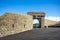 Scenic entrance to historical landmark Torry Battery at Aberdeen, Scotland