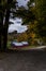 Scenic Farm and Winding Dirt Road - Autumn / Fall Colors - Vermont