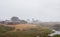 Scenic foggy coastal landscape in Fort Bragg, California