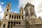 A scenic fountain of four bishops in front of Saint-Sulpice church, Paris