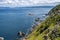 Scenic galician panorama along the road to San Andres de Teixido, A Coruna Province, Galicia, Spain