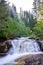 Scenic Gloria falls in Big Cottonwood Canyon, Utah