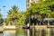 Scenic Gondola ride in Durban waterfront canal near Ushaka South Africa