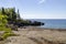 Scenic Great Lake Shoreline on a Sunny Spring Day