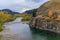 Scenic Gros Ventre River Wyoming in Autumn