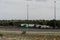 Scenic group of trailer trucks at a rest stop