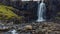 Scenic Gufufoss waterfall just outside of Seydisfjordur