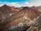 Scenic Hajar mountain range stretching through UAE and Oman