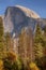 Scenic Half Dome in Yosemite National Park in California