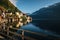 Scenic Hallstatt town in autumn, Austria