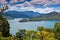 Scenic harbor view in New Zealand