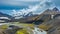 Scenic highland area of Landmannalaugar, Iceland