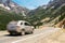 Scenic highway pass in through Cascade Mountains