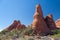 Scenic highway between Petrified Dunes and Fiery Furnace at Arches National Park Utah USA