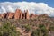 Scenic highway between Petrified Dunes and Fiery Furnace at Arches National Park Utah USA