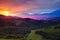 Scenic Hills In Beautiful Morning Light