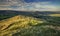 Scenic Hills Of Peak District in Sunset Light