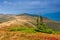 Scenic hillside of mountain.