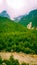 Scenic Himalayan mountains in Gangotri National Park, Uttarakhand, India