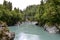 Scenic Hokitika Gorge with its signature turquoise river in New Zealand