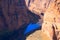 Scenic Horseshoe Bend canyon in Arizona