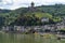 A scenic image featuring Cochem town on the Moselle river, Germany