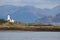 Scenic Isle Ornsay Lighthouse, Isle Of Skye, Scotland.