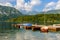 The scenic lake Bohinj