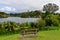 Scenic Lake Mangamahoe and its lush bank in north island